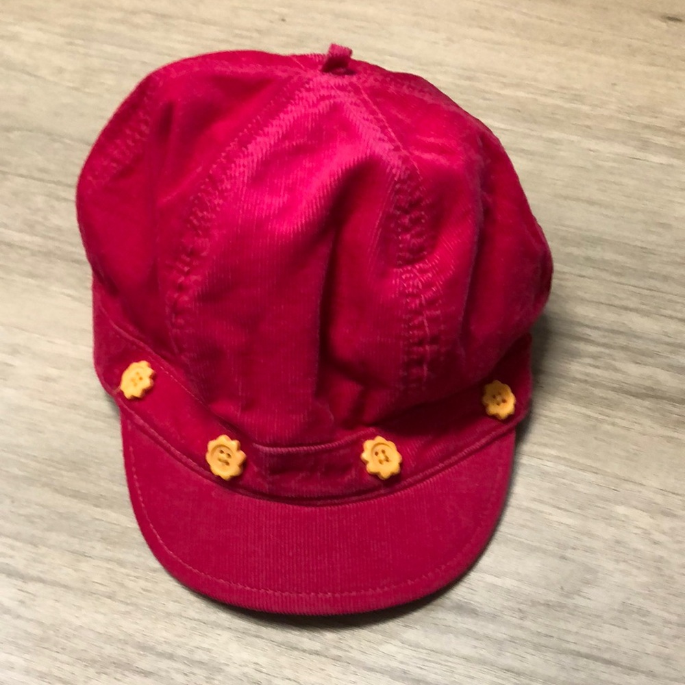 Kids Hot Pink Corduroy Hat